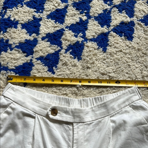 Banana Republic White Pleated Trousers Size 4 - Picture 6 of 6